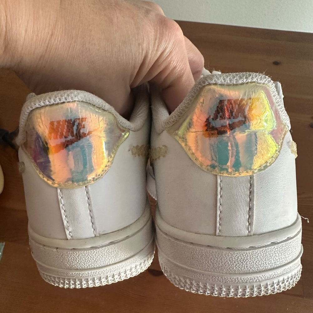 White Nike. Size 3Y